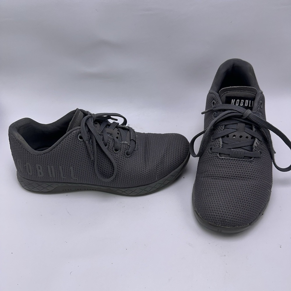 Nobull Women's 7.5 SuperFabric Outwork Trainer Gray Gym Shoes Sneakers Men 6
